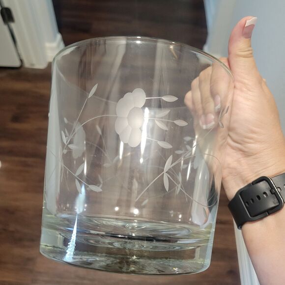 Vtg Princess House #522 Crystal Ice Bucket with Tongs in Box 5.5"H x 6"W - Picture 5 of 14